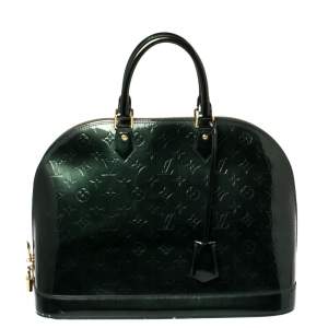 مملوكة مسبقًا Louis Vuitton Blue Nuit Monogram Vernis Alma GM Bag