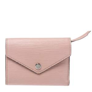 Pre Owned Louis Vuitton Rose Ballerine Epi Leather Victorine Wallet