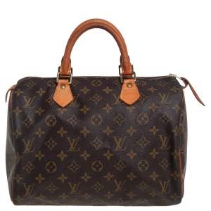 Pre Owned Louis Vuitton Monogram Canvas Speedy 30 Bag