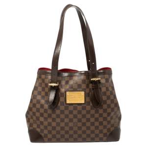 Pre Owned Louis Vuitton Damier Ebene Canvas Hampstead MM Bag