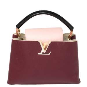 Pre Owned Louis Vuitton Multicolor Taurillon Leather Capucines PM Bag