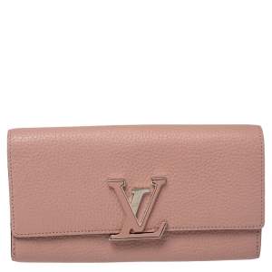 Pre Owned Louis Vuitton Magnolia Taurillon Leather Capucines Wallet