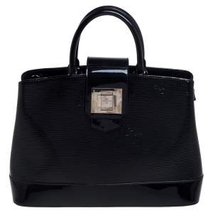 Pre Owned حقيبة لوي فيتون "ميرابو" جلد إيبي اليكتريك أسود GM