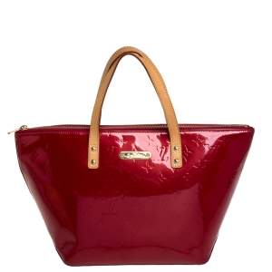 Pre Owned Louis Vuitton Pomme D’amour Monogram Vernis Bellevue PM Bag