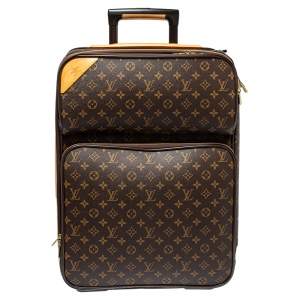 Pre Owned Louis Vuitton Monogram Canvas Pegase 55 Luggage