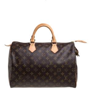 Pre Owned Louis Vuitton Monogram Canvas Speedy 35 Bag