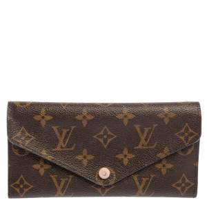 Pre Owned Louis Vuitton Rose Ballerine Monogram Canvas Josephine Wallet