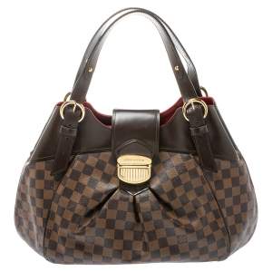 Pre Owned حقيبة لوي فيتون سيستينا كانفاس دامييه إيبين GM