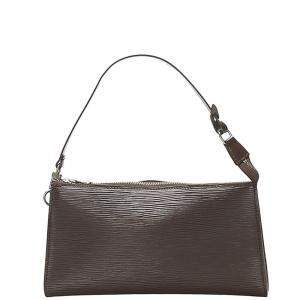 Louis Vuitton Brown Epi Leather Pochette Accessoires Bag