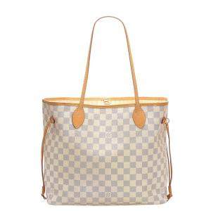 Louis Vuitton Damier Azur Canvas Neverfull MM Bag