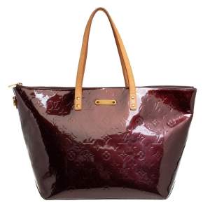 مملوكة مسبقًا Louis Vuitton Amarante Monogram Vernis Bellevue GM Bag