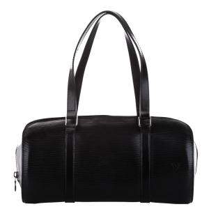 Louis Vuitton Black Epi Leather Soufflot Bag