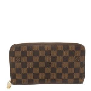 مملوكة مسبقًا Louis Vuitton Damier Ebene Canvas Zippy Organizer Wallet