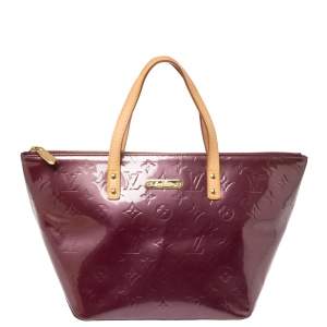 Pre Owned Louis Vuitton Violette Monogram Vernis Bellevue PM Bag