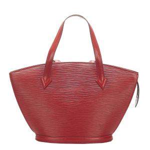 Louis Vuitton Brown Epi Leather Saint Jacques Short Strap PM Bag