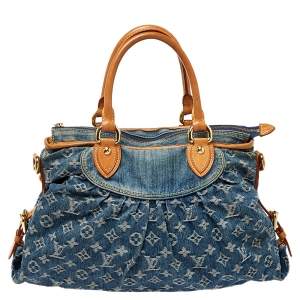 مملوكة مسبقًا Louis Vuitton Blue Monogram Denim Neo Cabby MM Bag
