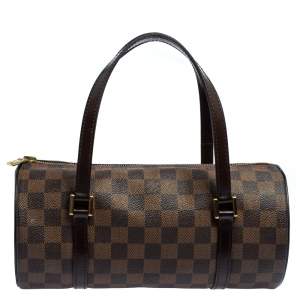 Pre Owned Louis Vuitton Damier Ebene Canvas Papillon 26 Bag