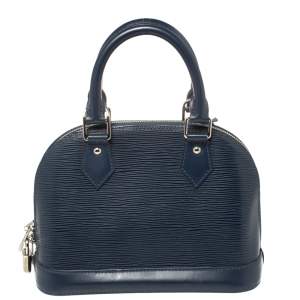 Pre Owned Louis Vuitton Saphir Epi Leather Alma BB Bag