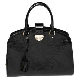 Pre Owned Louis Vuitton Black Electric Epi Leather Pont Neuf GM Bag