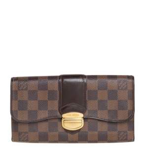 Pre Owned محفظة لوي فيتون سيستينا كانفاس مقوى دامييه إيبني 