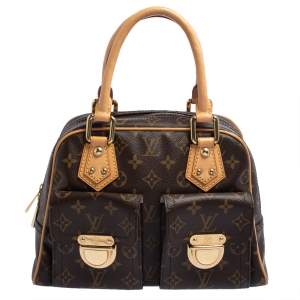 Pre Owned Louis Vuitton Monogram Canvas Manhattan PM Satchel
