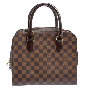 Pre Owned حقيبة لوي فيتون تريانا جلد و كانفاس دامييه إيبين 