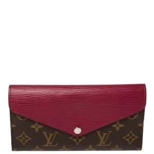 Pre Owned Louis Vuitton Monogram Canvas and Epi Leather Marie-Lou Wallet