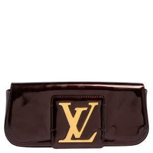 Pre Owned Louis Vuitton Rouge Fauviste Vernis Sobe Clutch