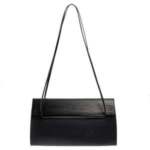 Pre Owned Louis Vuitton Black Epi Leather Dinard Bag