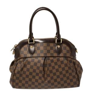Pre Owned Louis Vuitton Damier Ebene Canvas and Leather Trevi PM Bag