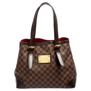 Pre Owned Louis Vuitton Damier Ebene Canvas Hampstead MM Bag