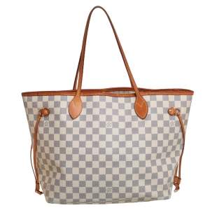 مملوكة مسبقًا Louis Vuitton Damier Azur Canvas Neverfull MM Bag