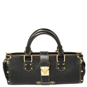 Louis Vuitton Black Suhali Leather L'Epanoui PM Bag