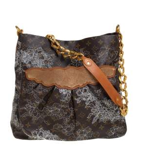 Pre Owned Louis Vuitton Monogram Canvas Limited Edition Dentelle Fersen GM Bag