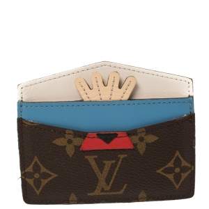 مملوكة مسبقًا Louis Vuitton Monogram Canvas Tribal Mask Card Holder