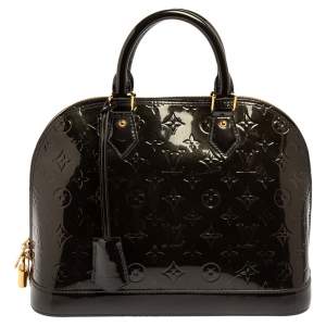 Pre Owned حقيبة لوي فيتون ألما فيرنيه مونوغرامي برونزي فرت PM 