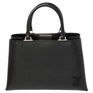 Pre Owned Louis Vuitton Black Epi Leather Kleber MM Bag