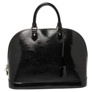 Louis Vuitton Black Electric Epi Leather Alma GM Bag