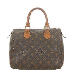 Pre Owned Louis Vuitton Monogram Canvas Speedy 25 Bag