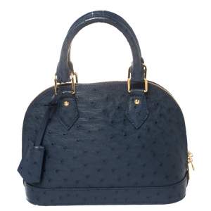 مملوكة مسبقًا Louis Vuitton Indigo Ostrich Alma BB Bag