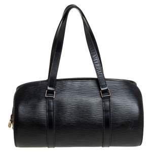 مملوكة مسبقًا Louis Vuitton Black Epi Leather Soufflot Bag