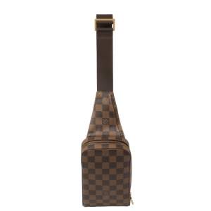 Pre Owned Louis Vuitton Damier Ebene Canvas Geronimos Belt Bag