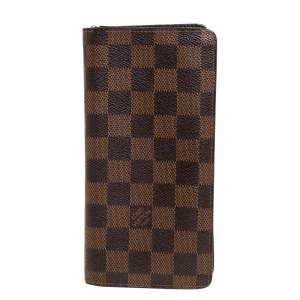 مملوكة مسبقًا Louis Vuitton Damier Ebene Canvas Brazza Wallet