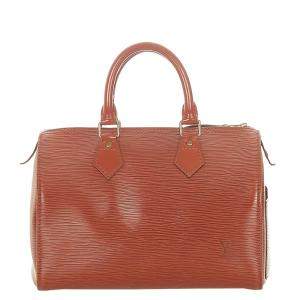 Louis Vuitton Brown Epi Leather Speedy 25 Bag