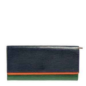 مملوكة مسبقًا Louis Vuitton Tri Color Epi Leather Flore Wallet