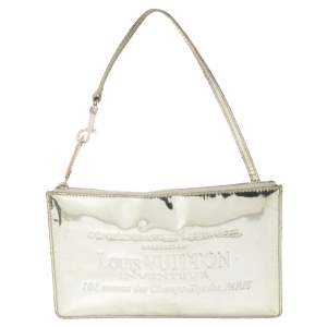 Pre Owned حقيبة لوي فيتون بوشيت ميروير إصدار محدود فضي   