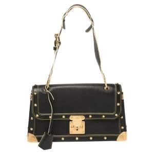 Pre Owned Louis Vuitton Black Suhali Leather Le Talentueux Bag