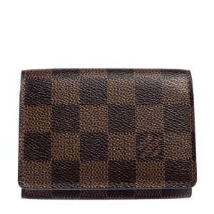 مملوكة مسبقًا Louis Vuitton Damier Ebene Canvas Business Card Holder