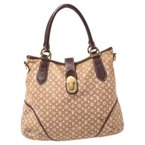 Pre Owned Louis Vuitton Sepia Monogram Mini Lin Canvas Elegie Bag