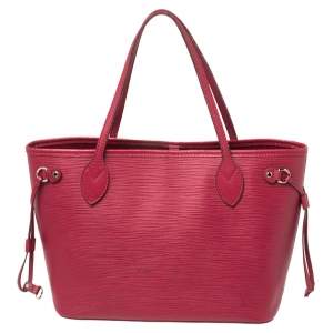 مملوكة مسبقًا Louis Vuitton Fuchsia Epi Leather Neverfull PM Bag